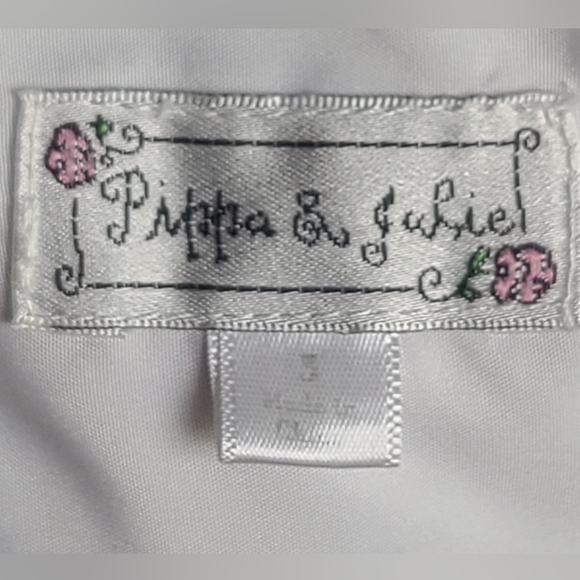 Pippa & Julie - 🌸 Girl's Pink Blue White Fun Formal Spring/Summer Dress, Sz 5 - Picture 2 of 7